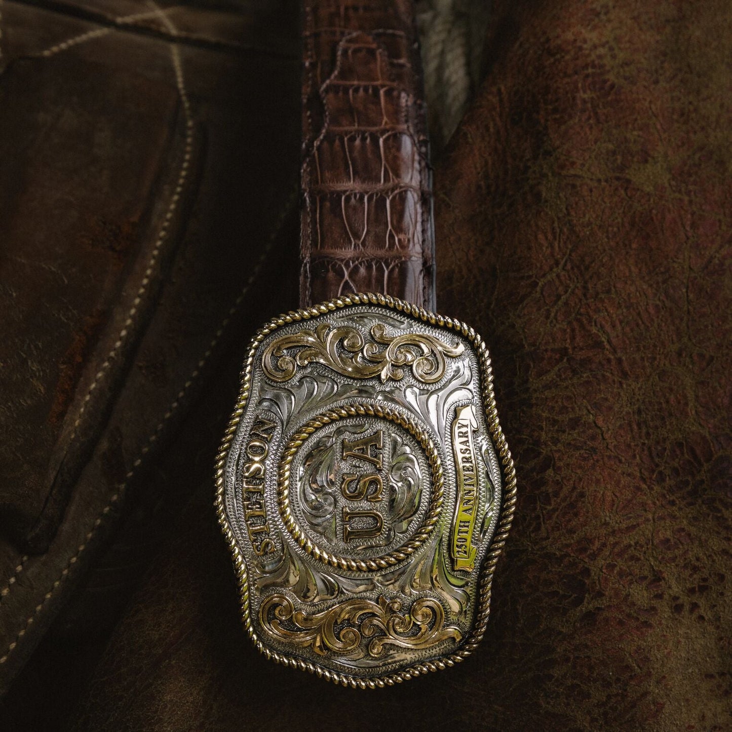 American Anniversary Plaque Buckle