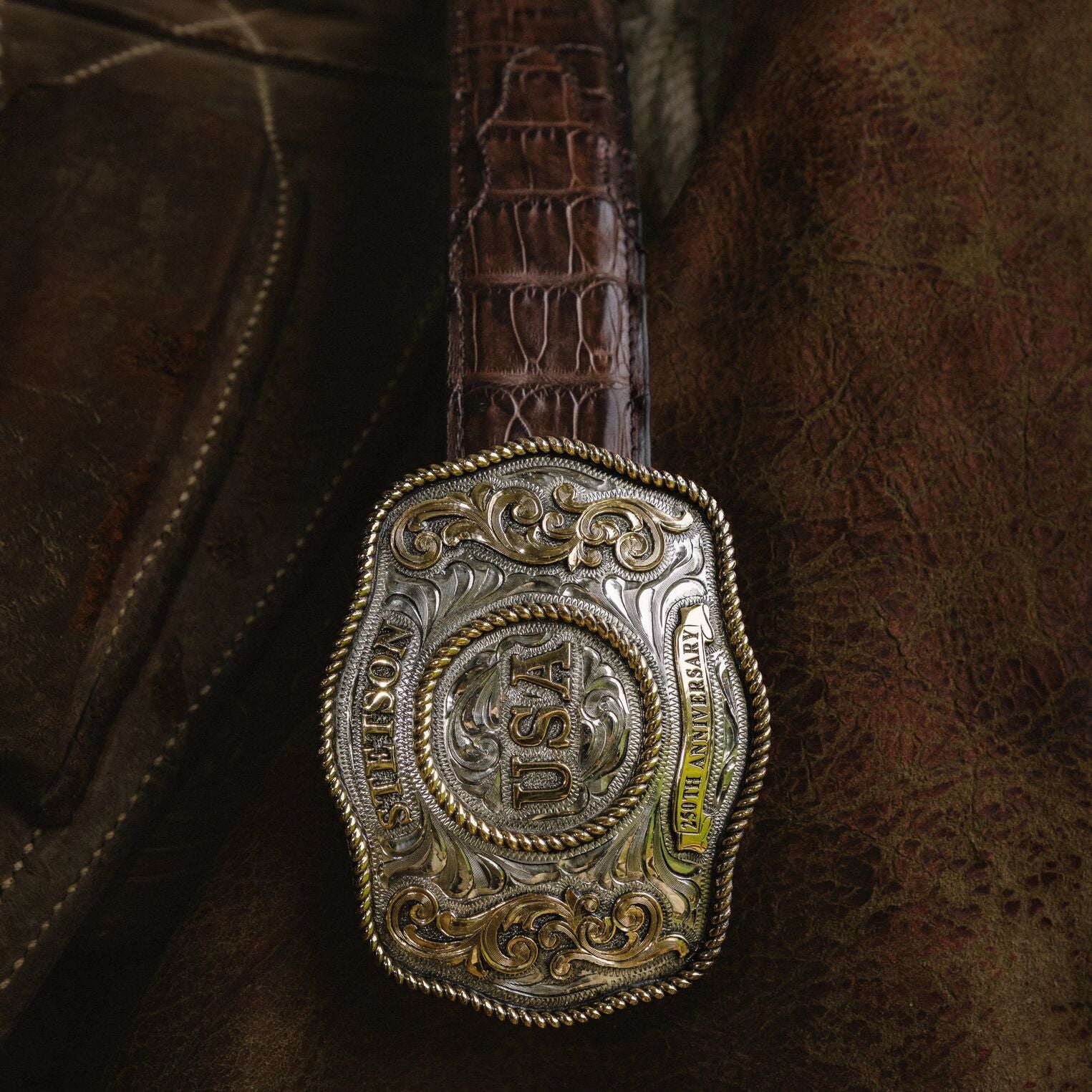 American Anniversary Plaque Buckle