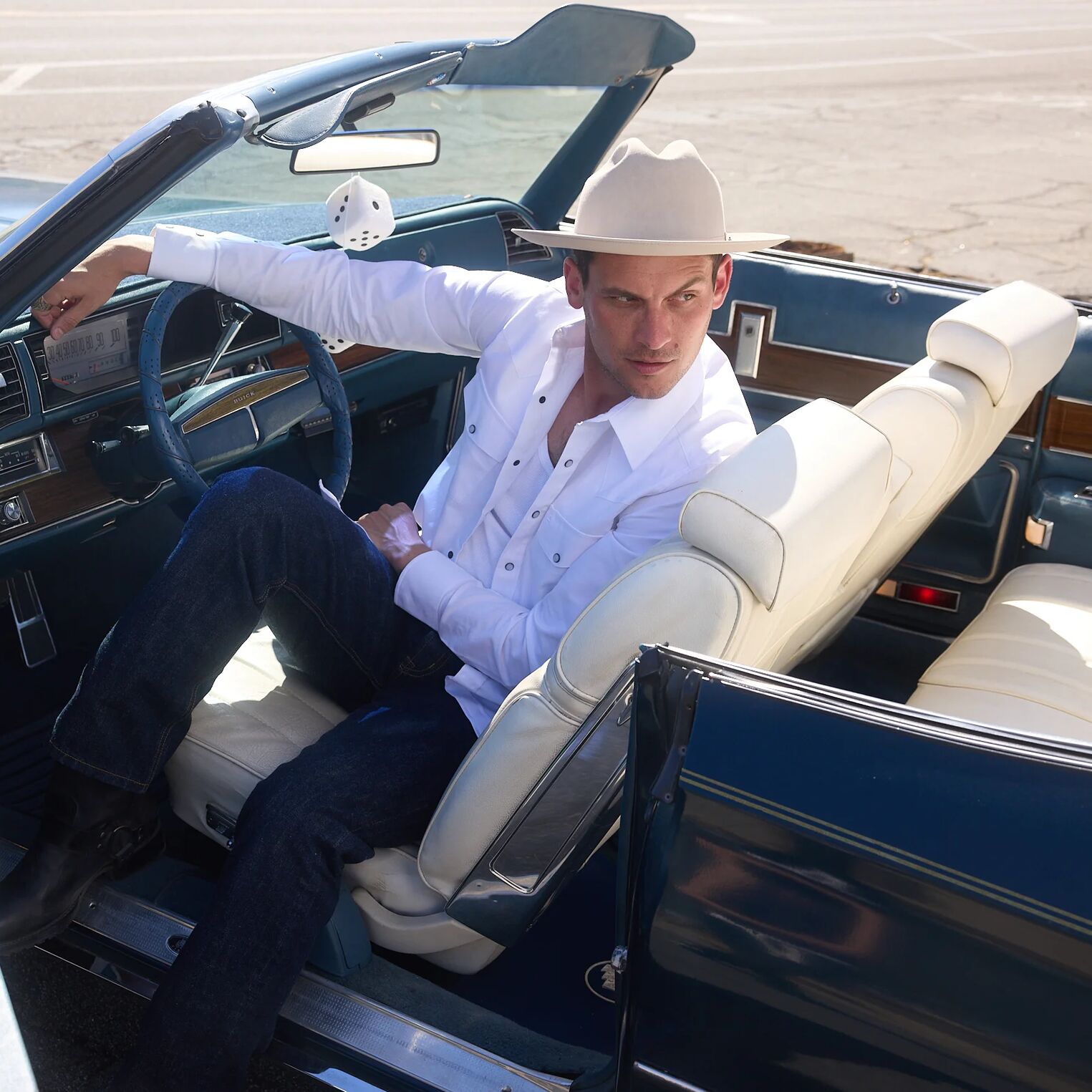 White Oxford Western Shirt
