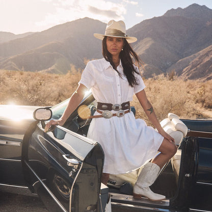 White Linen Shirt Dress