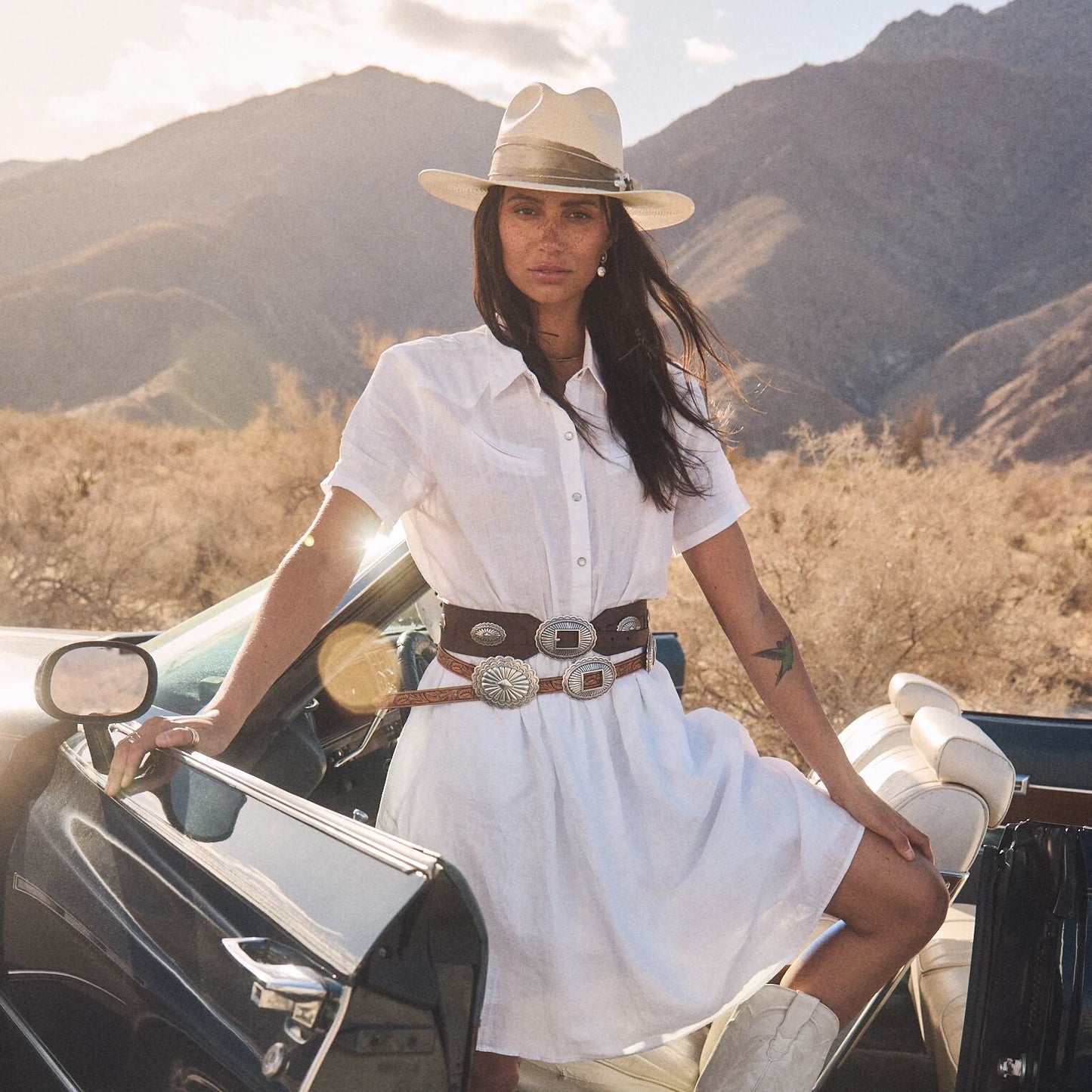 Southwestern Concho Wide Belt