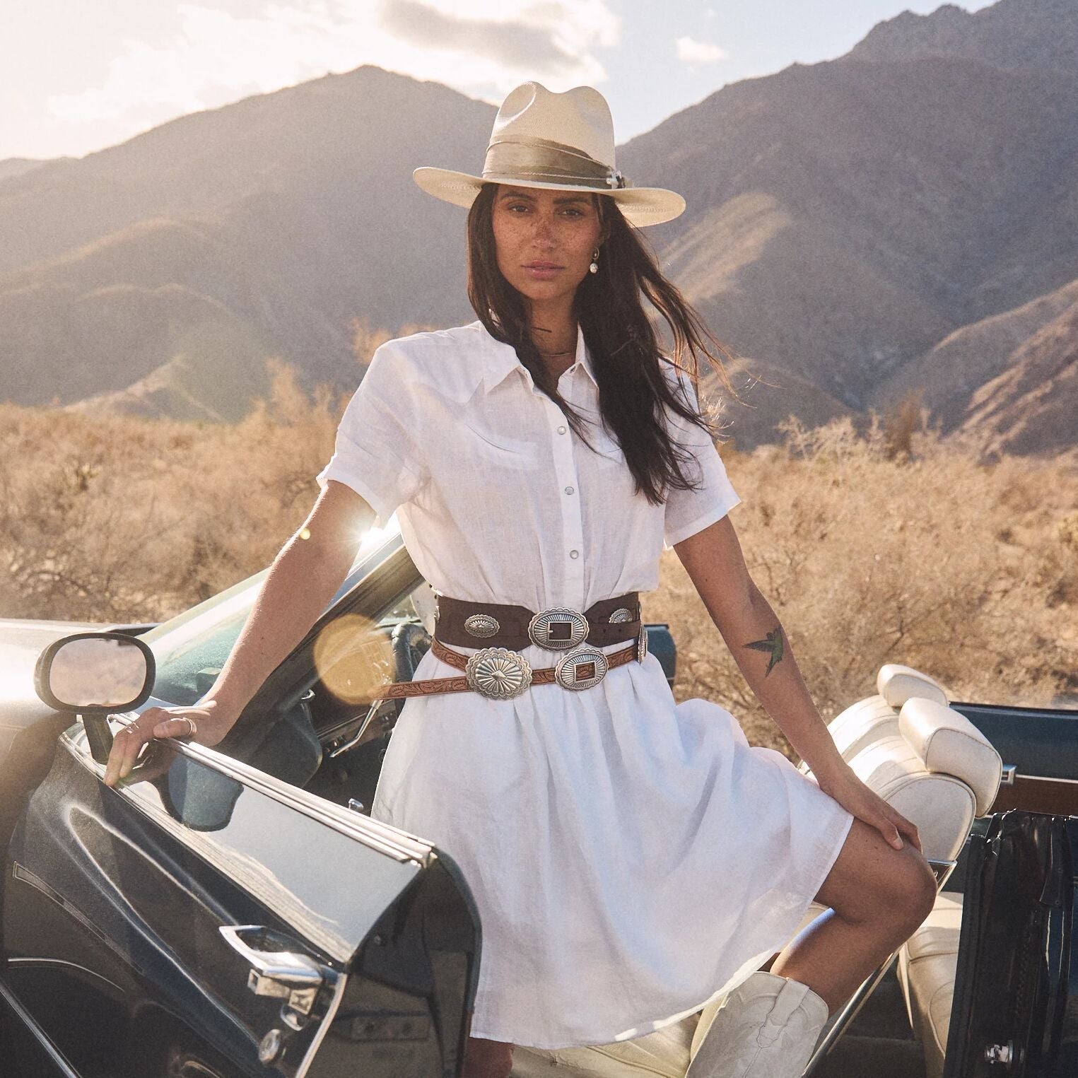 Southwestern Concho Wide Belt