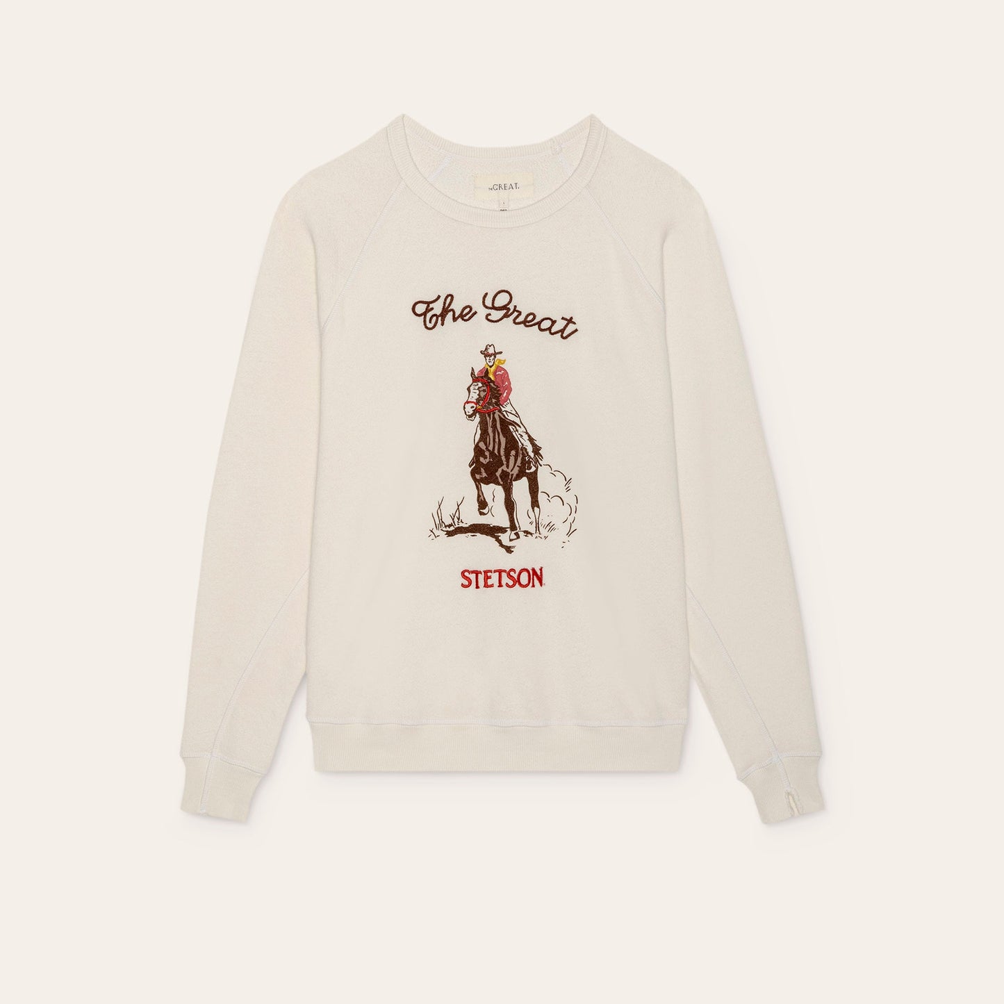 Stetson & THE GREAT. The College Sweatshirt with Stetson Graphic