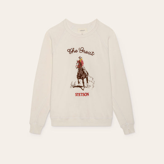 Stetson & THE GREAT. The College Sweatshirt with Stetson Graphic