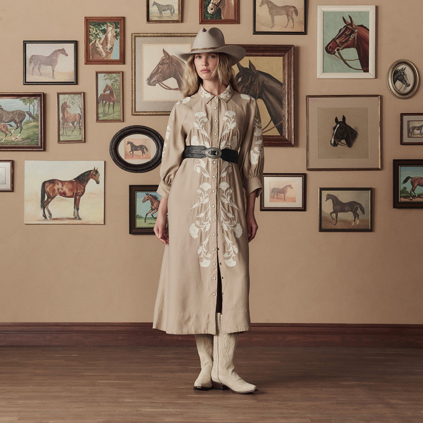 Stetson & THE GREAT. Tooled Waist Belt